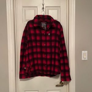 Moose knuckles rocker Jenny  thick flannel shirt size L